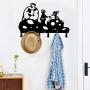 Decorative Coat Hooks Wall Mounted, Cartoon Childrens Hangers, Metal Towel Racks for Bathroom, Dog Leash and Key Holder, Entryway Clothes and Hat Organizer Rack (The Little Prince)