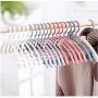 10pcs Random Color Plastic Clothes Hanger Non-Slip No Trace Bold Scarf Tie Organizer Clothing Drying Rack Stand 10pcs Random Color Plastic Clothes Hanger Non-Slip No Trace Bold Scarf Tie Organizer Clothing Drying Rack Stand