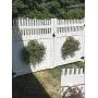 MIDE Products 2-10-WHT Slip-on Fence Hooks, White, Pair