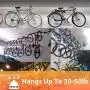 SAZ HOME Bike Hooks for Garage 8 Pack (2 Extra Large Hooks, 6 Standard) - Ceiling Hook, Garage Hooks Heavy Duty, Bike Hooks for Ceiling & Bicycle Hooks, Screw Hooks to Organize Tools & Ladder