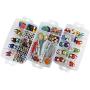 Bins & Things Stackable Storage Container with 30 Adjustable Compartments, Clear, X-Large Bins & Things Stackable Storage Container with 30 Adjustable Compartments, Clear, X-Large