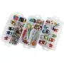 Bins & Things Stackable Storage Container with 30 Adjustable Compartments, Clear, X-Large