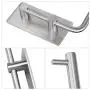 HOMEIDEAS Self Adhesive Toilet Paper Roll Holder brushed nickel Stick On Sticky Tissue Roll Hanger SUS304 Stainless Steel Bathroom Towel Dispenser HOMEIDEAS Self Adhesive Toilet Paper Roll Holder brushed nickel Stick On Sticky Tissue Roll Hanger SUS304 Stainless Steel Bathroom Towel Dispenser