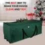 Primode Rolling Tree Storage Bag, Fits Up to 9 ft. Disassembled Holiday Tree, 25" Height X 20" Wide X 60" Long, Extra Large Heavy Duty Storage Container with Wheels and Handles (Green) Primode Rolling Tree Storage Bag, Fits Up to 9 ft. Disassembled Holiday Tree, 25" Height X 20" Wide X 60" Long, Extra Large Heavy Duty Storage Container with Wheels and Handles (Green)
