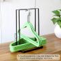 SHZONS Hanger Caddy, Standing Clothes Hanger Stacker Holder Drying Rack Caddy Iron Flocked Laundry Room Closet Organizer for Closet & Room Tidier Laundry Rooms Drying Rack