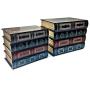 Bellaa 25419 Book Boxes Bookends Hidden Storage Set of 2 Wood 8 inch