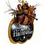 Happy Halloween Chalkboard Pumpkin Wall Hanger