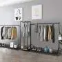 Ejoyous Rolling Garment Rack, Heavy Duty Movable Clothing Hanging Rack Commercial Grade Clothes Rail Display Stand Storage Organizer on Wheel with Bottom Shelf Ejoyous Rolling Garment Rack, Heavy Duty Movable Clothing Hanging Rack Commercial Grade Clothes Rail Display Stand Storage Organizer on Wheel with Bottom Shelf