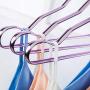 Jiansheng Clothes Hanger, Wide Shoulder Drying Rack, Non-Slip Wet and Dry, Aluminum Alloy, Non-Slip Clothes, Hangers, 10 Pieces, Silver (Color : Gold, Size : 10 Pack)