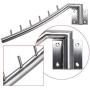 Wall Mount Clothing Rack - 2 Pack - Stainless Steel Hanging Drying Clothes Hanger with Swing Arm Holder - Heavy Duty Laundry Closet Storage Organizer Rod -Space Saver Clothing for Bedrooms, Bathrooms