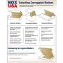 BOX USA BM642 6&quotL x 4&quotW x 2&quotH, White (Pack of 50)