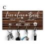 Personalized Key Holder Dog Leash Hanger for Wall Dog Lovers Gift Wall Key Rack Dog Lead Hook Housewarming Gift Wedding Gift Organizer hallway Warming or Wedding Gift Organization with Hooks
