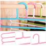 10PC Random Color 5-Layer Clothes Hanger Drying Racks Multi-Functional Innovative Hanger Multi-Storey Scarf Racks Anti-Slip Pants Folder Decoration