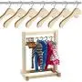 20pcs 12CM Wooden Non-Slip Space Saving Mini Laundry Hook Clothes Hangers Drying Rack for Dolls Shirts Dresses Sweaters 20pcs 12CM Wooden Non-Slip Space Saving Mini Laundry Hook Clothes Hangers Drying Rack for Dolls Shirts Dresses Sweaters
