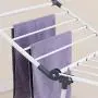 YUBELLES Gullwing Multipurpose Clothes Drying Rack, Dark Grey Rustproof Collapsible Stable Durable Laundry Rack