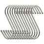 RuiLing Premium S Hooks - S Shaped hook - Heavy Duty Stainless Steel Hanger Hooks - Ideal for hanging pots and pans, plants, utensils, towels etc. Size Medium Set of 20