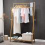 DTTXTD Simple Clothes Coat Rack Hanger Bedroom Hanger Living Room Children Storage Rack, Wood Color, c