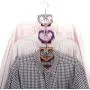 Thinktoo 10Pcs Creative Mini Flocking Clothes Hanger Home Easy Hook Closet Organizer