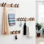 JMTLLYMJ Coat Hooks, Household Wall Coat Racks, Hangers Behind The Door, Clothes Hooks, Row Hooks, Strong Load-Bearing Coat Hooks (Size : 5 Hooks)