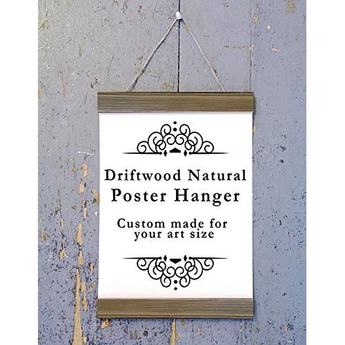 Driftwood Natural Wood Poster Hanger, Custom size Art Hanger, poster frame, picture hanger, Natural Wood, Handmade Frame Driftwood Natural Wood Poster Hanger, Custom size Art Hanger, poster frame, picture hanger, Natural Wood, Handmade Frame