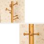COAT RACK ZHIRONG Hangers Floor-Standing Bamboo Bedroom Clothes Rack 9 Hooks Bag Rack Hat Holder Scarf Rack Corner (Color : A)