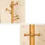 COAT RACK ZHIRONG Hangers Floor-Standing Bamboo Bedroom Clothes Rack 9 Hooks Bag Rack Hat Holder Scarf Rack Corner (Color : A) COAT RACK ZHIRONG Hangers Floor-Standing Bamboo Bedroom Clothes Rack 9 Hooks Bag Rack Hat Holder Scarf Rack Corner (Color : A)