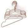 Koobay 12" Baby Slide Notches Childrens Clothes Hanger Gold Color Aluminium Metal Hangers 10Pack