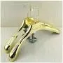 10 Pcs/Lot High Grade Beautiful Shiny Golden Wide Shoulder Luxury Gold Plastic Clothes Hanger Rack for Coats Pants Wedding Dress