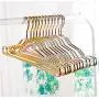 10pcs Random Color Children Adult Non-Slip Metal Shirt Trouser Hook Hangers Coat Hanger Clothes Accessories Rack