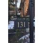 HANGING HOUSE NUMBERS CARVED SLATE/Stone Address Plaque Marker Lampost Lamppost Mailbox #3H