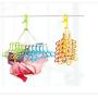 HOMEGIFT Foldable Clothes Hanger 10 in 1 (Children and Adult) (Pink+Yellow, Children)