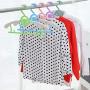 canghai 10Pcs/Lot Non-Slip Plastic Clothes Hanger Kid Children Toddler Baby Clothes Coat Telescopic Hanger