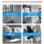 Stainless Steel Spiral Hanger 220cm, Elaco Premium Velvet Hangers Heavy Duty Clothes Hook Swivel 360 Quilt Blanket Rack, Rotating Quilt Storage Rack Good for Laundry Window Indoor Balcony