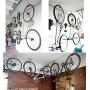 ALAZCO 8pc Heavy Duty Bike Hook & Utility Storage - Space Maximizer Instant Organizer Garage Basement Tool Shop Wall and Ceiling Mount Bicycle Hang Garden Hose Cords & More up to 60 lbs