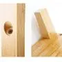E-Goal Wooden Bamboo Coat Stand 8 Hooks Free Standing Coat Hat Rack Tree Clothes Rail Hanging Storage Organiser Clothes Stand Hanger with Drawer Design for Bedroom, Living Room, Office Size 69.6inch