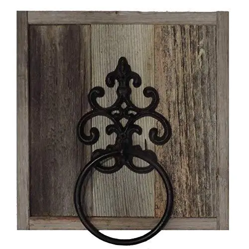 Wall Mounted Hand Towel Ring Reclaimed Barn Wood Rustic Farmhouse Decorative Wooden Bathroom Kitchen Towel Hanger, Country Bathroom Decor. Wall Mounted Hand Towel Ring Reclaimed Barn Wood Rustic Farmhouse Decorative Wooden Bathroom Kitchen Towel Hanger, Country Bathroom Decor.