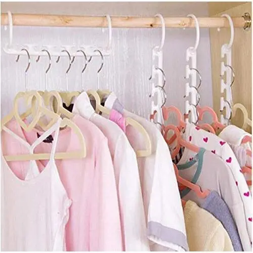 10PC Mult-Function Space Saving Hanger Plastic Cloth Hanger Hook Magic Clothes Hanger with Hook Closet Organizer Home Decoration 10PC Mult-Function Space Saving Hanger Plastic Cloth Hanger Hook Magic Clothes Hanger with Hook Closet Organizer Home Decoration