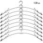 Cabilock Clothes Hanger 10pcs Metal Hanger Non-Slip Underwear Rack Underpants Clips for Shop Clothing Store(Random Color)