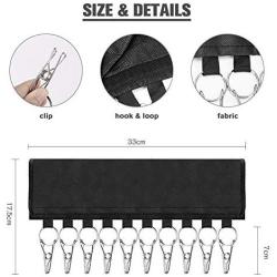 Eletorot Hats Rack Organizer Hanger 10pcs Stainell Steel Clips Baseball Holder Caps Holder Drying Clothes Rack for Travelling