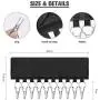 Eletorot Hats Rack Organizer Hanger 10pcs Stainell Steel Clips Baseball Holder Caps Holder Drying Clothes Rack for Travelling