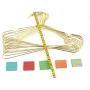 KOOBAY 30Pack 16.5" Adult Size Fashion Golden Shiny Metal Wire Hangers Apparel Display Clothes Coat Hangers