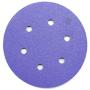 Benchmark Abrasives 6'' Ceramic 6 Hole Film Backed Hook & Loop Discs - 50 Pack (1,000 Grit)