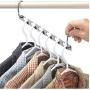 10PC Multifunction Shirts Clothes Hanger Decoration Holders Save Space Non-Slip Clothing Organizer Practical Racks Hangers