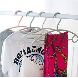 10Pcs Random Color Nordic Plastic Kids Durable Hangers for Clothes Home Children Baby Non-Slip Windproof Seamless Dry Wet Clothes Hangers Decoration