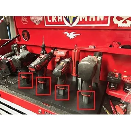 Milwaukee M12 12v Lithium Ion Cordless power tools Stealth Mount hanger holder from battery slot Black by eToolz (2 packs) Milwaukee M12 12v Lithium Ion Cordless power tools Stealth Mount hanger holder from battery slot Black by eToolz (2 packs)