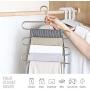 Zotoyi S Shaped Hanger Pants Hangers, Updated Non Slip Clothes Hanger Space Saving for Jeans Trousers Slacks Leggings -6 Pack