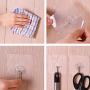 Sucker Hook,Lovewe 10x Strong Transparent Suction Cup Sucker Wall Hooks Hanger For Kitchen Bathroom