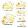 205 Pcs Professional Picture Hangers, Gold Color Picture Photo Frame Hooks Hanging Kit for Wall Mounting with 3 Sizes Pin Nails,Supports 10-100 lbs & Reduce Damage to Walls