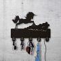Lovely Jumping Horse Shape Design Wall Hook Horse Art Wall Decoration Kitchen Bathroom Towel Hook Wall Coat Bags Clothes Coat Hook Keys Hanger