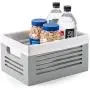 Creative Scents Wooden Storage Boxes - Decorative Closet, Cabinet and Shelf Basket Organizer Lined with Machine Washable Soft Linen Fabric - Gray, Small Creative Scents Wooden Storage Boxes - Decorative Closet, Cabinet and Shelf Basket Organizer Lined with Machine Washable Soft Linen Fabric - Gray, Small